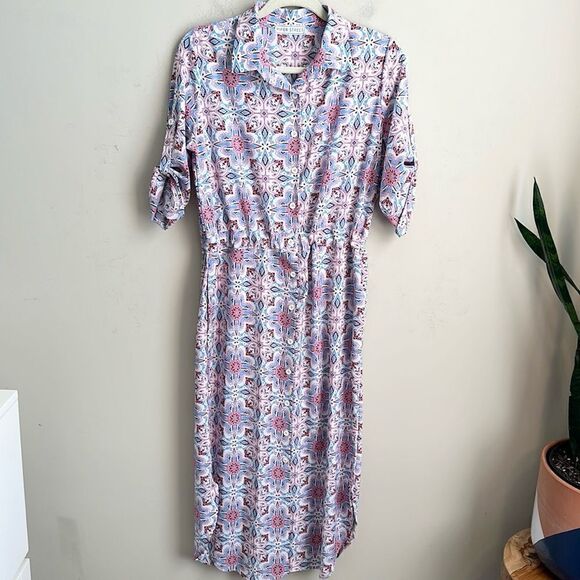 Piper Street Women’s Floral Midi Shirt Dress M - Picture 1 of 10